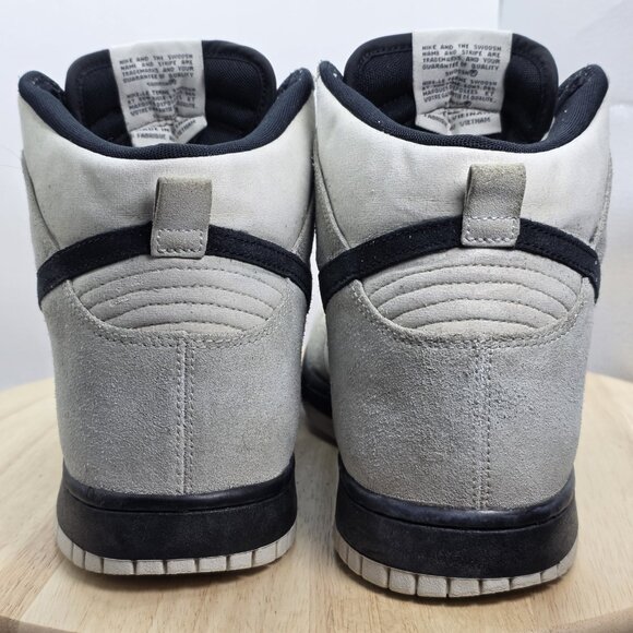 Size 10 - Nike Dunk High Light Bone Grey Black Mens Sneakers 2016 904233-002 - Picture 6 of 9